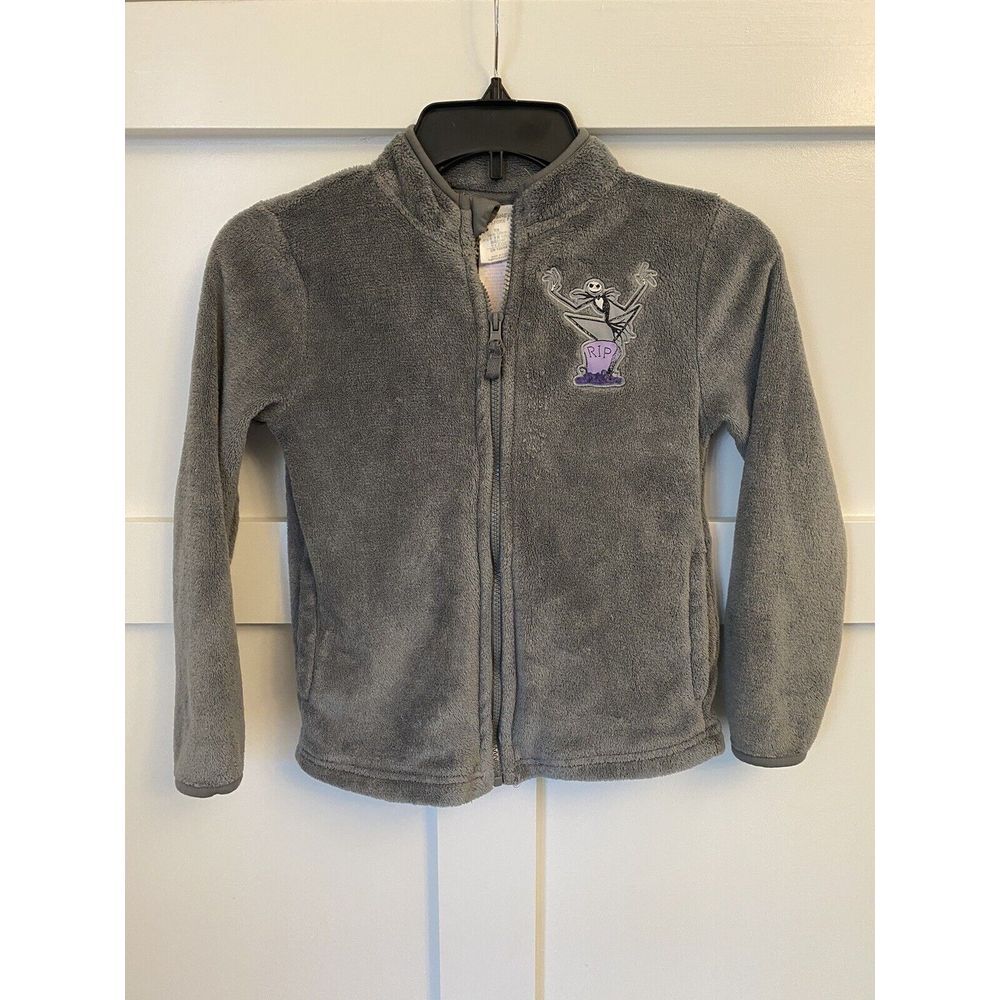 Disney Store Jack Skellington fleece hoodie 7/8